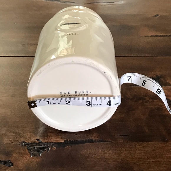 Rae Dunn Artisan Roll” Medium Ceramic Jar-NWOT - Picture 3 of 3